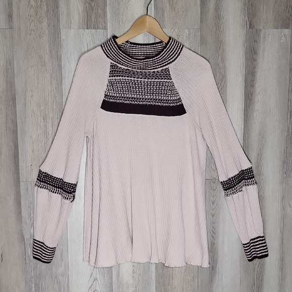 Free People Tops - Free People‎ Womens Medium Snow Day Top Knit Crochet Slouchy Tunic Oversized